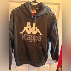 Kappa black hoodie sz M